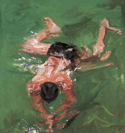 何汶玦 1997年作 《绿水系列》之四